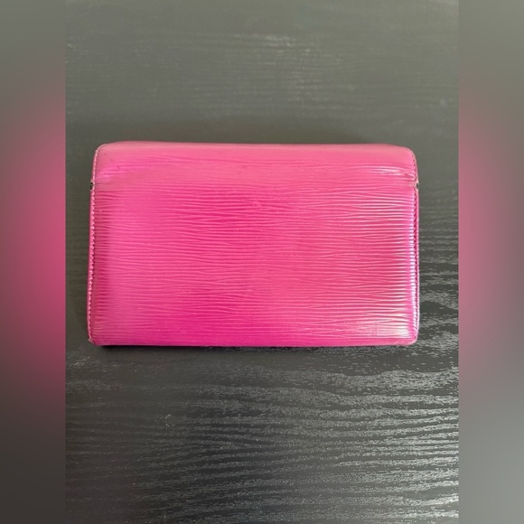 LOUIS VUITTON Portefeuille Sarah Long Wallet M60317 Epi Fuchsia Pink LV - Picture 9 of 13